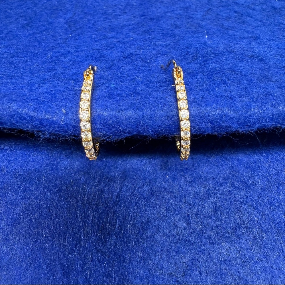 Crystal Haze Mini Serena Hoops, NWT